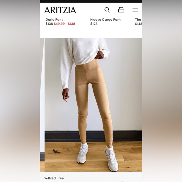 Aritzia suede leggings - Picture 2 of 5